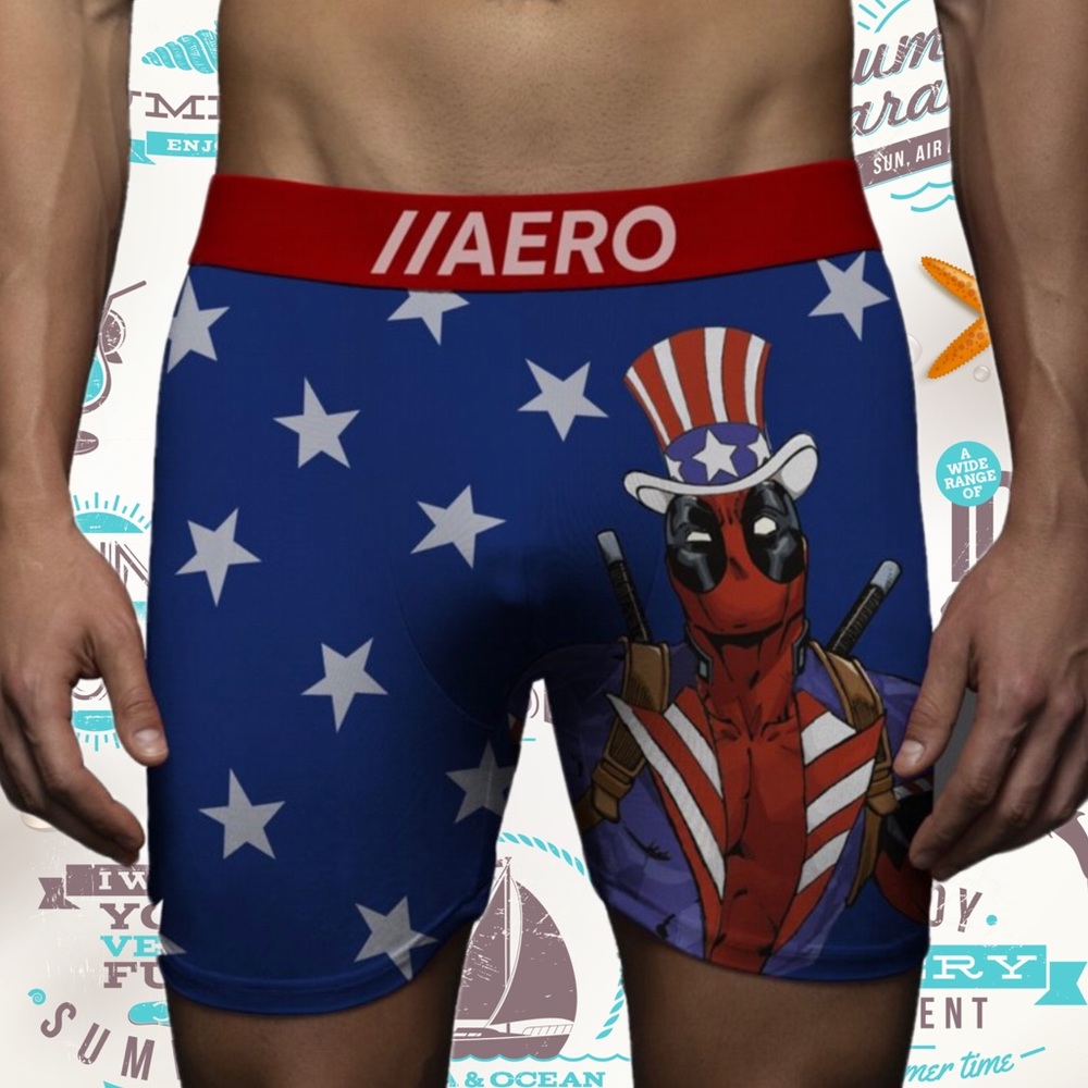 Aero Limited Edition Deadpool Americana Boxer Briefs